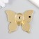 Pen for the casket metal "butterfly" gold 5.2x6.3 cm
