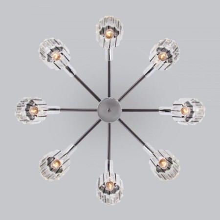 Tenia chandelier, 8x60W E14, graphite color-3