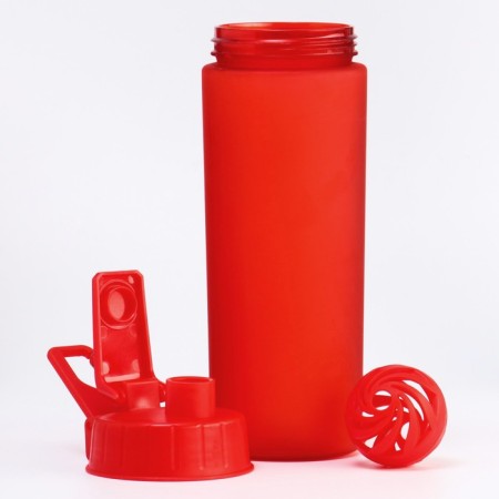 Shaker, 800 ml, series: Energy, 23.5 x 7.7 cm, matte, red-1
