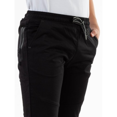 Sports pants for ISEE boys, height 134-140 cm, black color-6