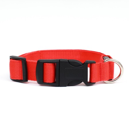 Collar with backlight double strip size L, Osh 45-52 x 2.5 cm, 3 glow modes red-5