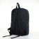 Youth backpack from textiles with lightning, 2 pockets, black color