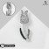Brooch "Flower" tulip, white-green color in silver