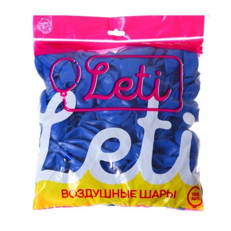 Latex ball 10 ", pastel, set 100 pcs., Blue color-3