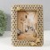Photo frame Polystone 10x15 cm "Bee and honeycomb" cappuccino with gold 15x2.2x20 cm