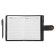 Notebook with A7 handle, 65 sheets in a ruler, PVC cover with a button fastener