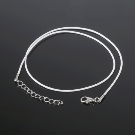 Nylon cord d = 1.5 mm, 43 cm + extension cord, white color