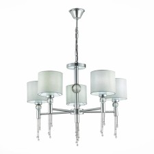 Светильник подвесной Evoluce. SLE105173-05. Primma. 5х60 Вт, E27, 65х65х48 см, цвет хром