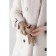 Female gloves, size 7, without insulation, beige color