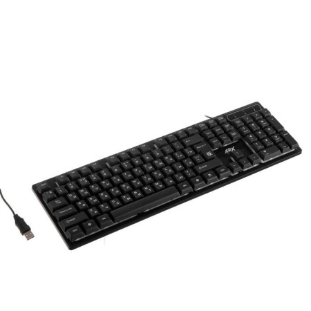 Keyboard Defender Arx GK-196L, game, wired, backlight, 104 keys, USB, black