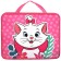 Folder with A4 handles, 33x26x7.5 cm, plastic, cats aristocrats