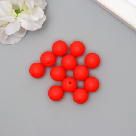 Busina silicone "Round" red-orange d = 1.2 cm-1