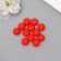 Busina silicone "Round" red-orange d = 1.2 cm