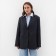 Women's jacket with a cut on the back mist size Xs/s, dark gray color
