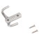 Hook-lick "Standard" 011 b CP, European Democrate, Color Chrome