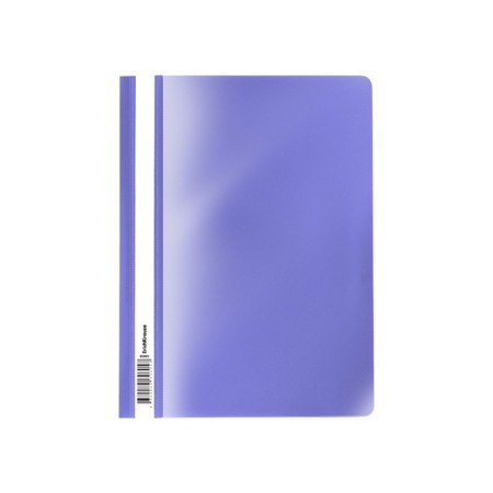 A4 180 μm folder, Erichkrause Fizzy Pastel, purple, transparent top, up to 130 sheets-1