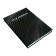 Note book A5 160 sheets in the "Carbon" line, solid cover, matte lamination, foil embossing, offset block 65 g/m2