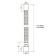 Corporal pipe ORIO AC-1010, D = 40 x 40/50 mm, L = 320-650 mm