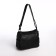 Female bag on one shoulder, on a zipper, black color