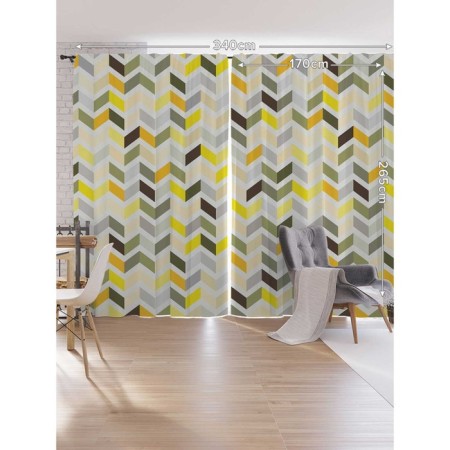 Photostes "Zigzag Paints", Oxford, size 170x265 cm, 2 pcs-1