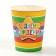 A one -time paper glass "Happy Birthday" Rainbow, 250 ml