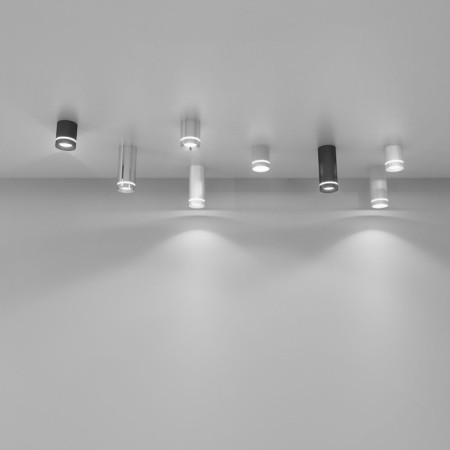 Lamp ceiling Elektrostandard, Topper LED 12 W, 79x79x200 mm, IP20, white matte color-3