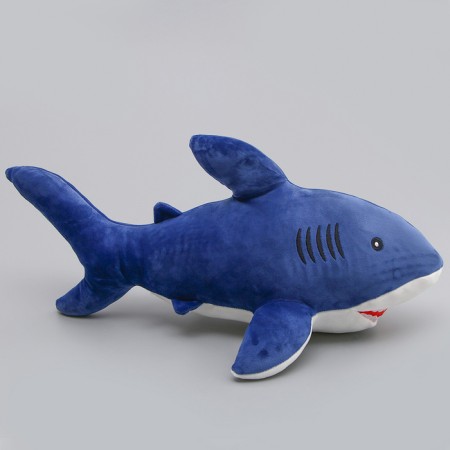 Soft toy "Shark", 55 cm, blue color-1