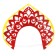 Carnival kokoshnik "Varvara-beautiful" made of felt