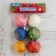 Set of balls plastic D-5 cm, 6 pcs "Golden thread" mix