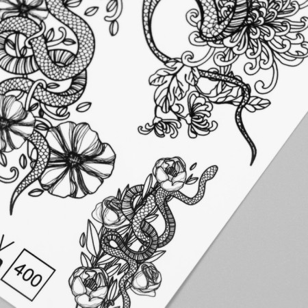 Tattoo on the body "h/b snake" 10x15 cm-2