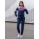 Female -ISEE sports suit, size 44, blue color, pink