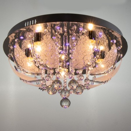 Svetogor chandelier "Grodno" 5x60W E27 LED lighting chrome 50x50cm