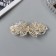 Hair hairpin "Libya" petals Galant, 9 cm, gold