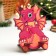 Stand for the phone "Dragon Pink", 143 x 105mm