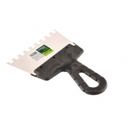 Spatula SIBRTTS 85471, tooth 8x8 mm, stainless steel, plastic handle, 150 mm-1