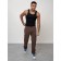 Cargo jeans men, size 52, brown color