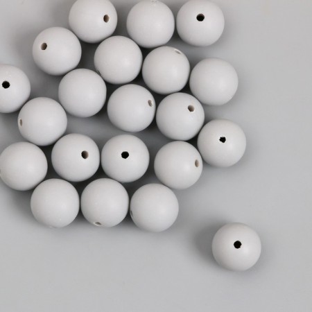 Beads for creativity plastic "Gray Storm" matte D = 1.2 cm set 20 g-1