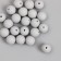 Beads for creativity plastic "Gray Storm" matte D = 1.2 cm set 20 g