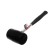Kiyanka scrap, metal rubberized handle, black rubber, 500 g