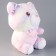 Soft toy "Bear" with beads, 30 cm, pink