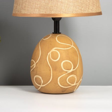 Table lamp "parable" 1x40W E14 brown 20x20x32cm-3