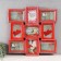 Platinum multiplite collage in 9 photos 10x15 cm, red with silver
