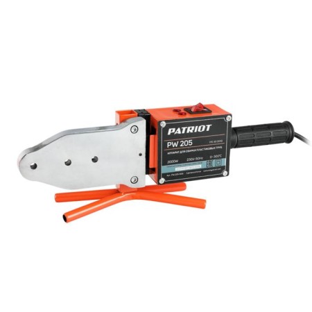 Welding for welding plastic pipes Patriot PW205, 2000 W, 0-300 °, nozzles up to 63 mm