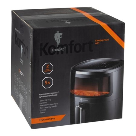 Airgrine Leonord Le-1708, 12 programs, 1500 watts, 5 l, black-8
