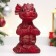 The piggy bank "Little Dragon" 10x8x16cm, red with gold