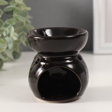 Aroma lamp ceramics "Geometry and vegetation" mix 7.5x8.5x9 cm-4