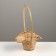 Wicker basket, D21/13 x H14/29cm, bamboo, natural