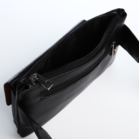 Board belt on lightning, 2 external pockets, black color-5