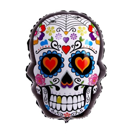 Foil ball 24 "Multi -colored skull"