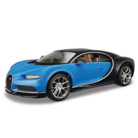 MASTO DIE-CAST BUGATTI Chiron, with a screwdriver, 1:24, Black-Tsvett blue